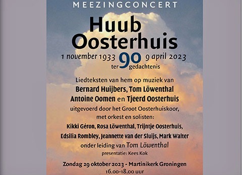 Meezingconcert Huub Oosterhuis