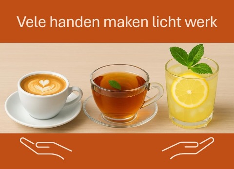 De koffiegroep zoekt helpende handen